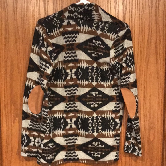🛍 2 For $25 Sale—Filly Flair Geometrical Pattern Cardigan | Size Small - Picture 4 of 5